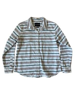 Wildfang Striped Flannel Shirt Size Small
